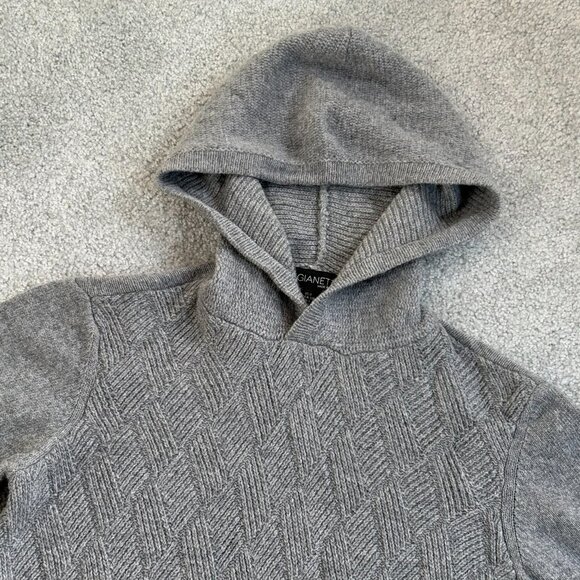 Gianetti Wool Hoodie Knit Sweater Made in Italy Fall Spring SMALL - 1I2480 - Picture 4 of 6